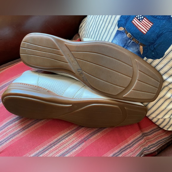 ADAM DERRICK SPORT Made in Italy Perforated Leather Sneakers in White Size 12 - Picture 7 of 7